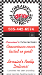 Mobile Screenshot of lorrainesfoodfactory.com